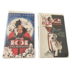 101 102 Dalmatians Set Live Action VHS Tape Vintage Movie 80s 90s Y2K Family Kid